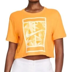 Nike Dri Fit Cropped Slam Tee Shirt -Tennis Vibe Shop FJ2711 717
