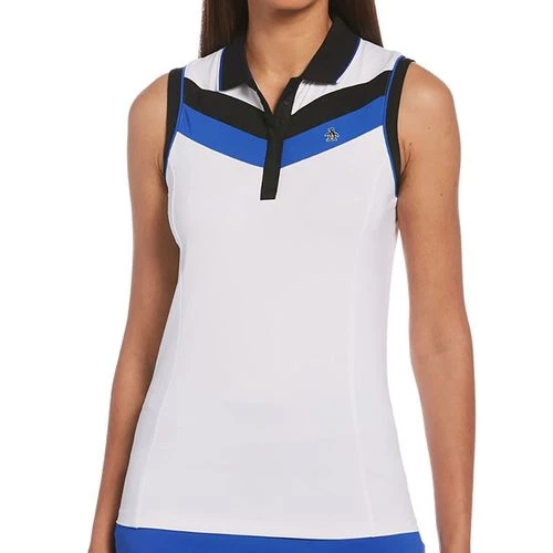 Penguin Sleeveless Color Block Mesh Back Polo 2 Penguin Sleeveless Color Block Mesh Back Polo - Image 2