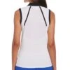 Penguin Sleeveless Color Block Mesh Back Polo
