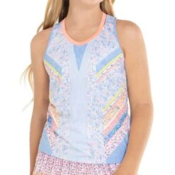 Lucky In Love Liberty In Love Girls Tank Top -Tennis Vibe Shop T252 S52962
