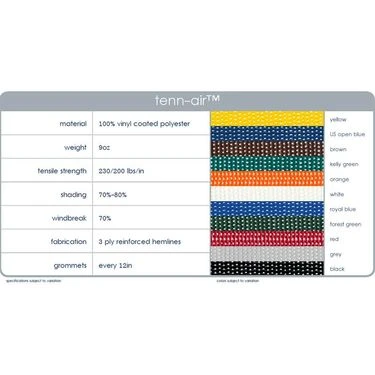 Putterman Tenn Air Windscreen (6 Ft X 60 Ft) 1 Putterman Tenn Air Windscreen (6 Ft X 60 Ft)